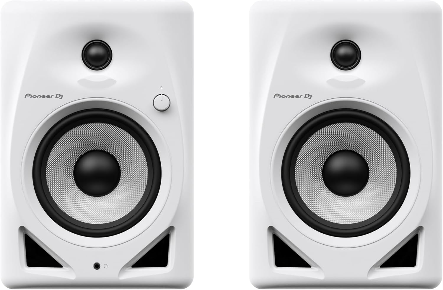 Pioneer DJ DM-50D Active 5-inch Desktop Monitor Speaker, White