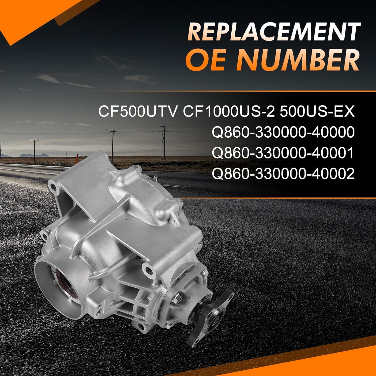 Q860-330000-40002 Rear Diff Gearbox for CFMoto 800 CF500UTV CF1000US-2 500US-EX Aftermarket Part Replace #Q860-330000-40002