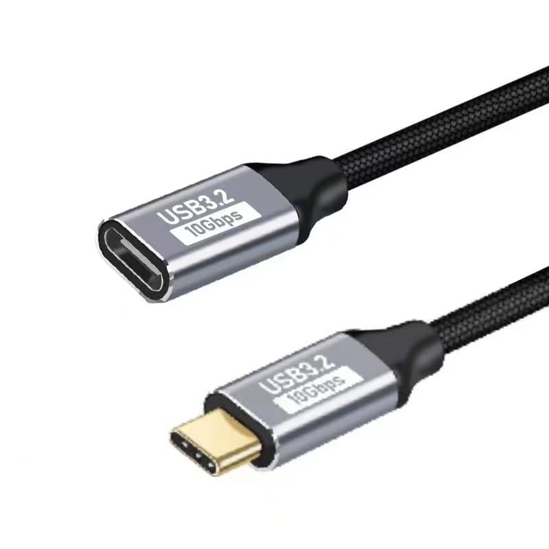 100W, 10Gbps USB3.2 Gen2 Cable, 100W/5A Fast Charging Braided Data Cable, Factory Wholesale Sales (1000, 1m)