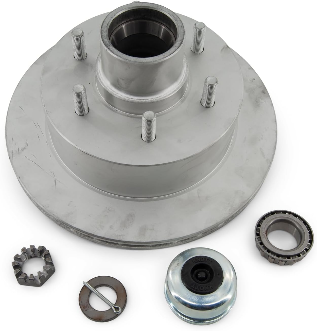 Sturdy Built Knott Boat Trailer Disc Brake 12 inch 6 Lug Integral Replacement Hub Rotor