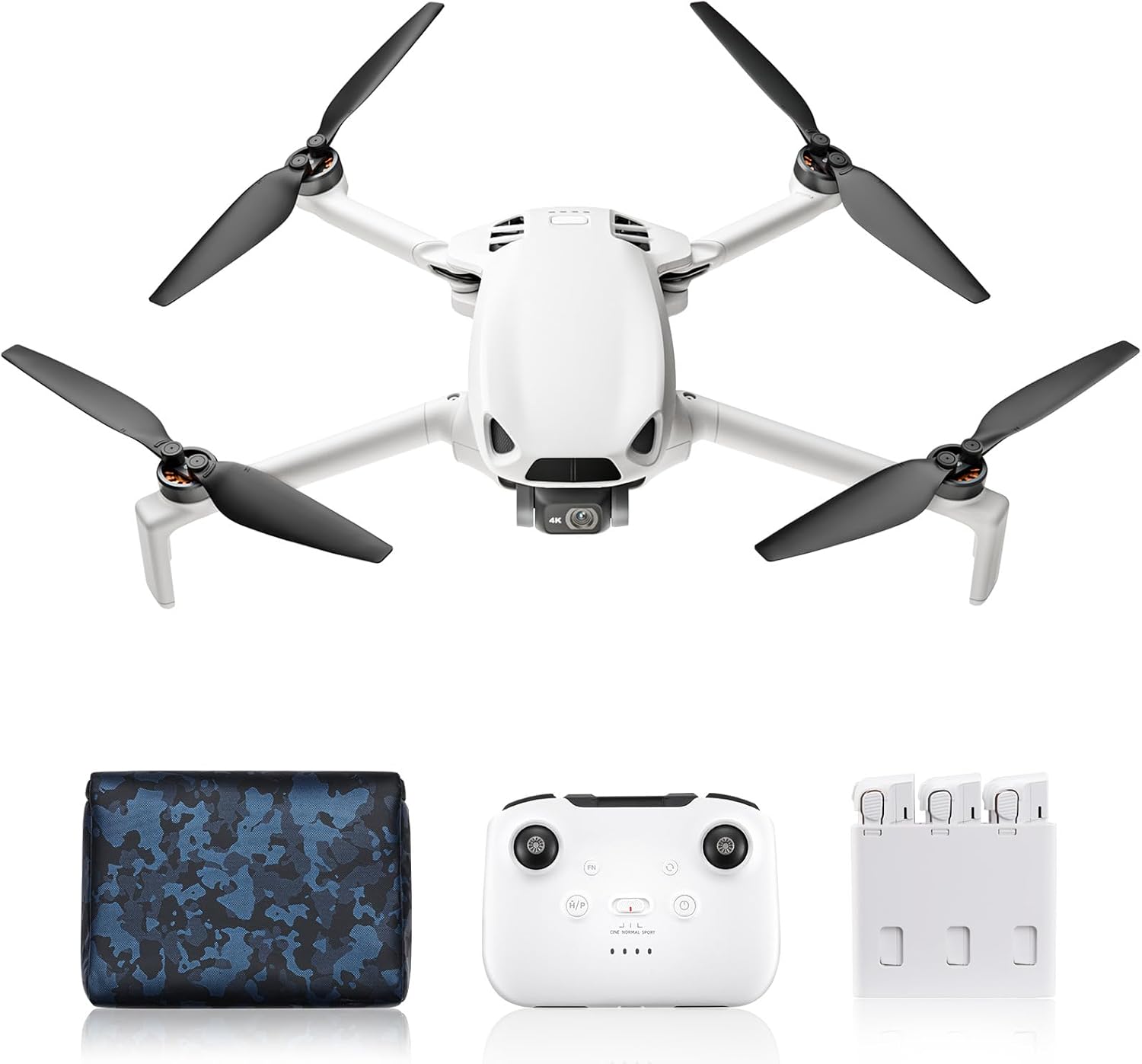 Skyrover S1 Mini Drone Combo with Camera 4K/60fps Video, 48MP Photo with 8K Image Quality, 3-Axis Gimbal Stabilization, 39,000ft Video Transmission, Under 249g, Auto Track, 120-Min Flight Time with 3 Batteries