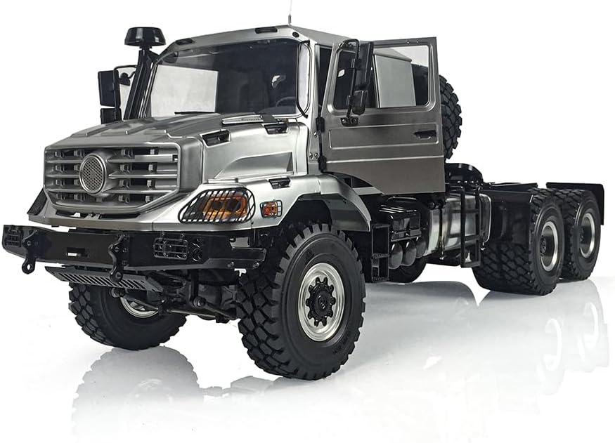 TOUCAN RC HOBBY 1/14 26.5Inches Metal 6X6 Remote Control Off Road Tractor Truck 2Speed Gearbox Differential Axles Metal Chassis No Battery for Ages 14+