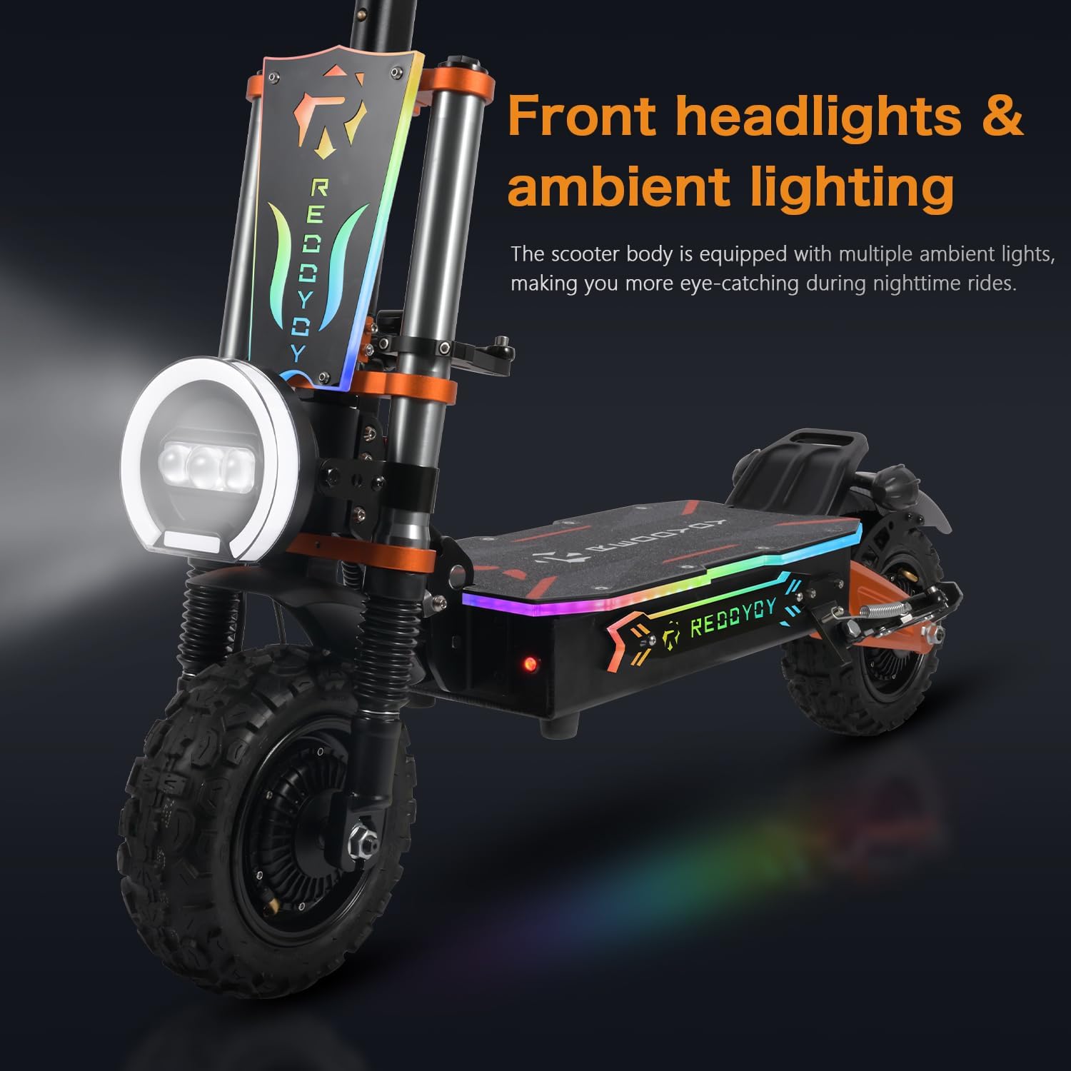 RD1 Dual Motor Off Road Scooter for Adults - 55MPH, 75-Mile Range, 6000W Peak, 11-Inch Tires, UL2272 Certified