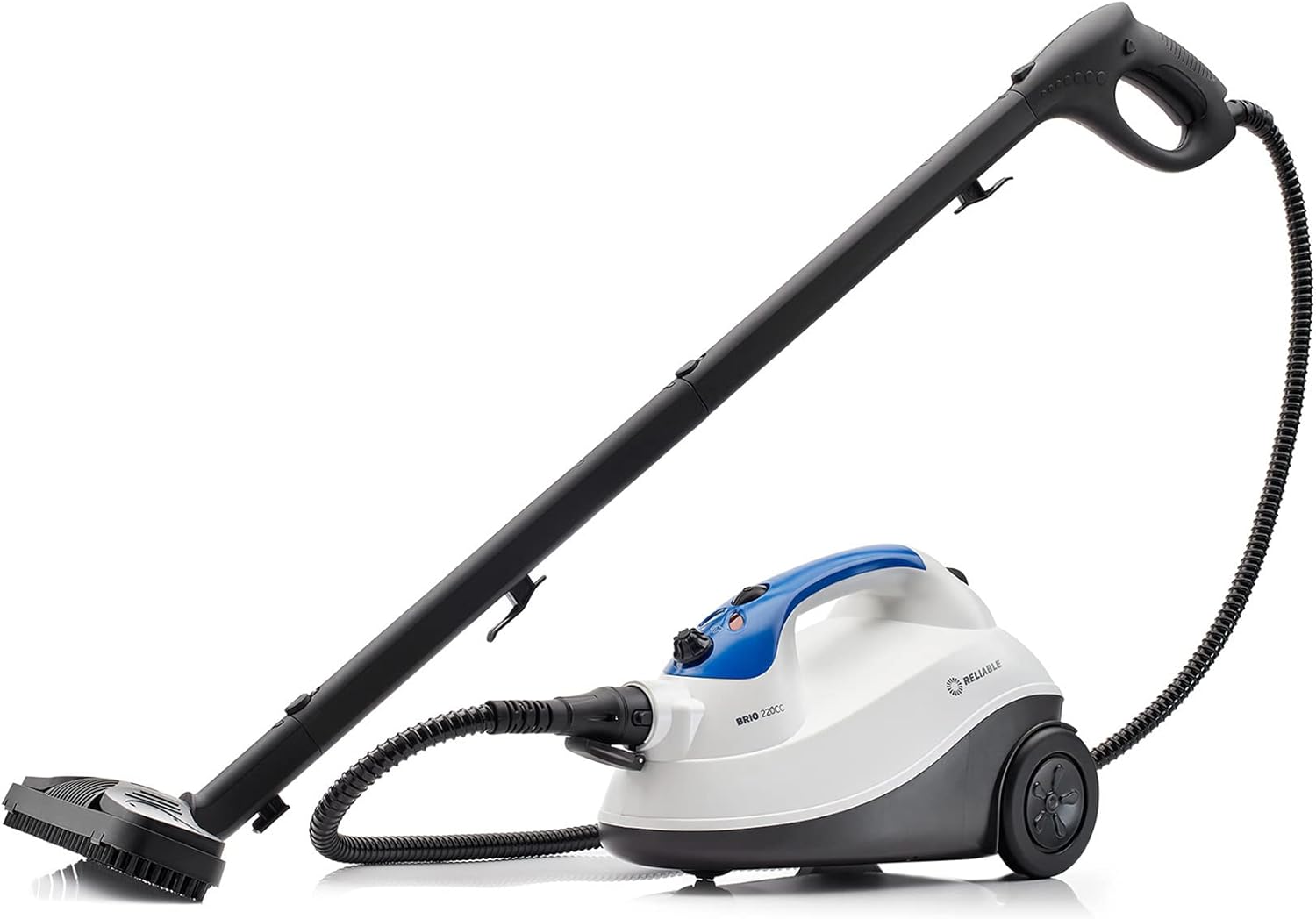 Brio 220CC Canister Steam Cleaner - Steamer for Cleaning Tile, Grout, Hardwood Floor, Freshens Carpet, Cars and Automobiles with 65 PSI Pressure