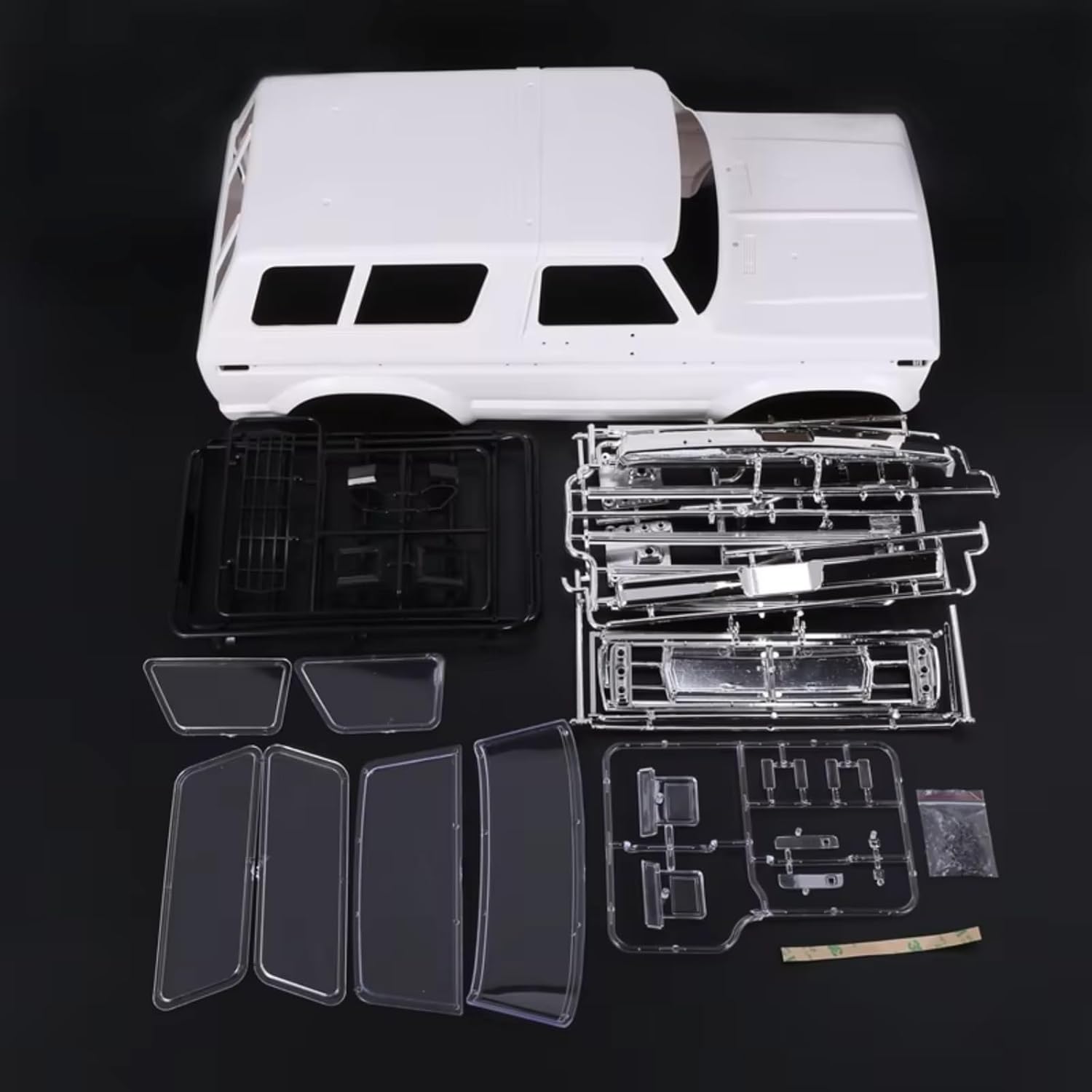 RC Car Accessories Compatible with Axial for SCX10 90046 for Traxxas RC Crawler Car Parts Hard Plastic Body Car Shell 313Mm Wheelbase Unassembled Kit