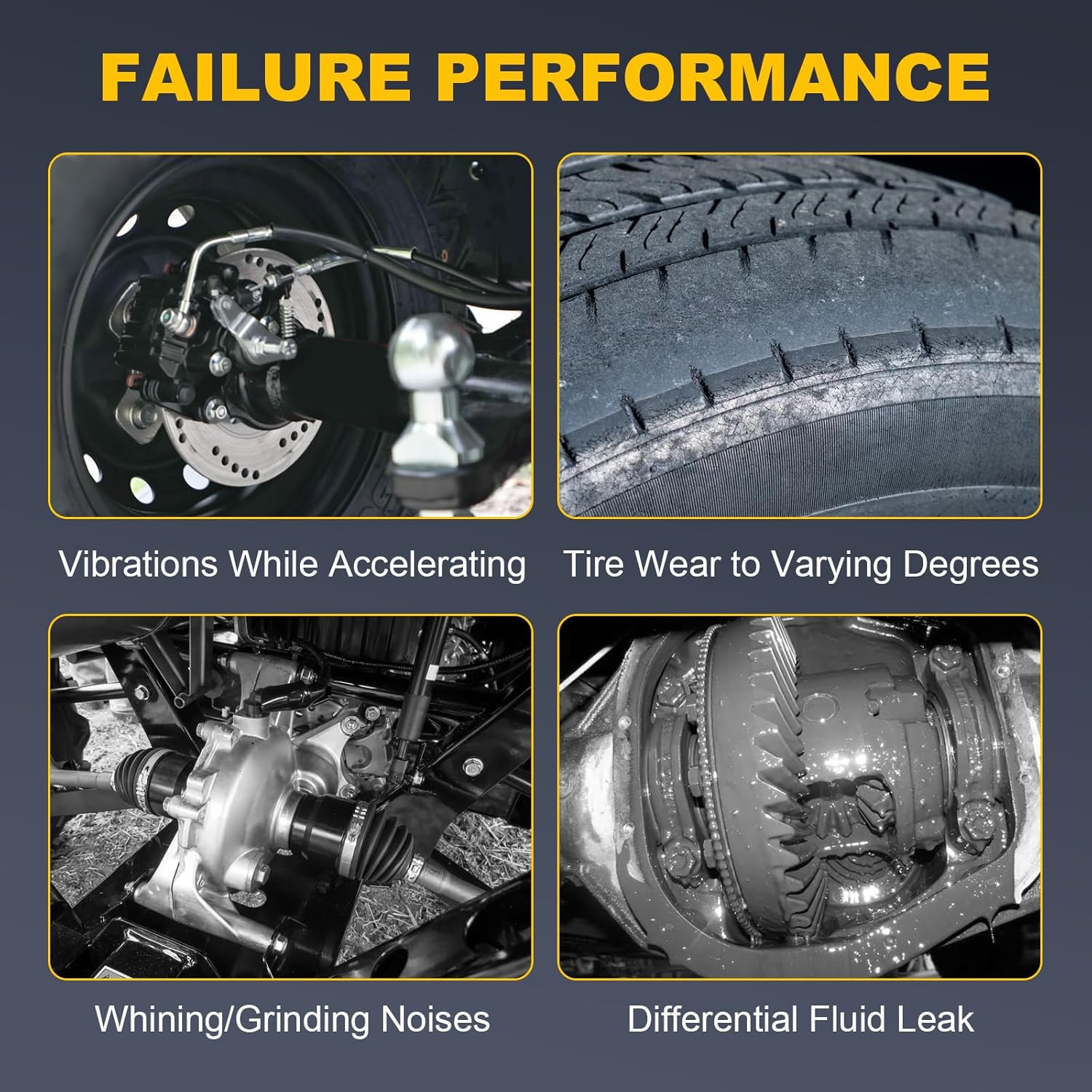 Rear Final Gear Differential with Rear Axle Shaft Compatible with Honda Rancher 2007-2013 TRX420 TRX420FM TRX420FPE TRX420FPM TRX420TE TRX420TM # 41300HP5600 41300-HP5-600