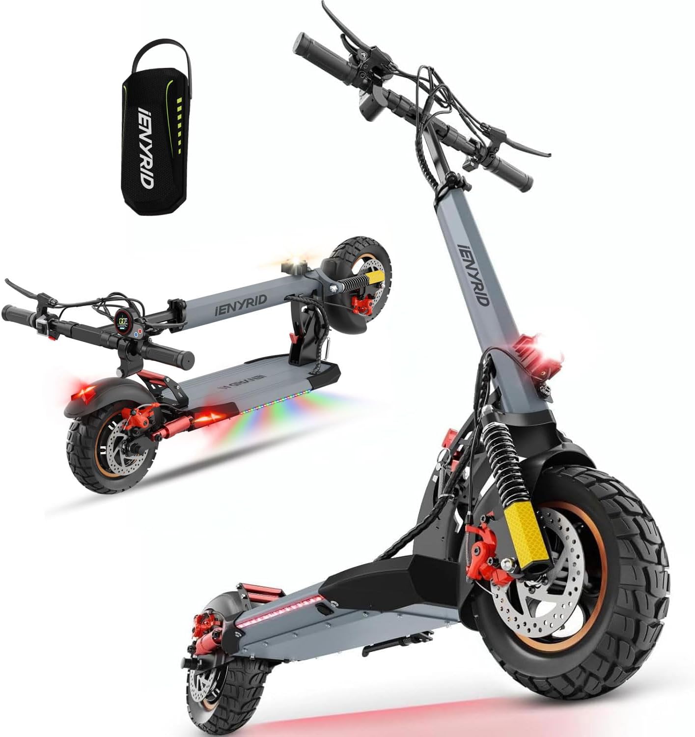 Electric Scooter Adults, 800W Motor & 28MPH Portable Folding Commuting Eletric Scooter, Up to 25 Miles Range, 10