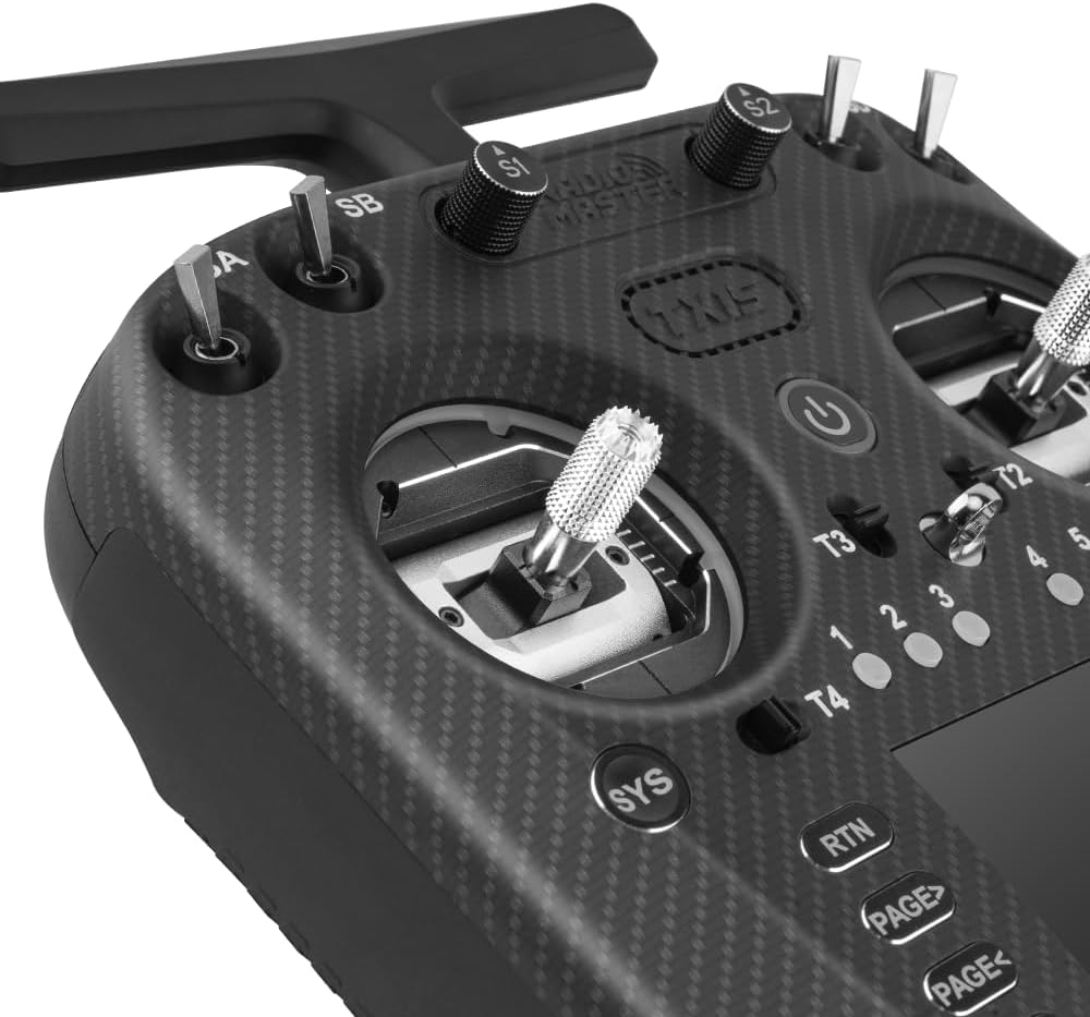 RadioMaster TX15 MAX Edition ExpressLRS AG02 Hall Gimbals IPS Touchscreen Radio Controller Mode 2 (Carbon Fiber Black)