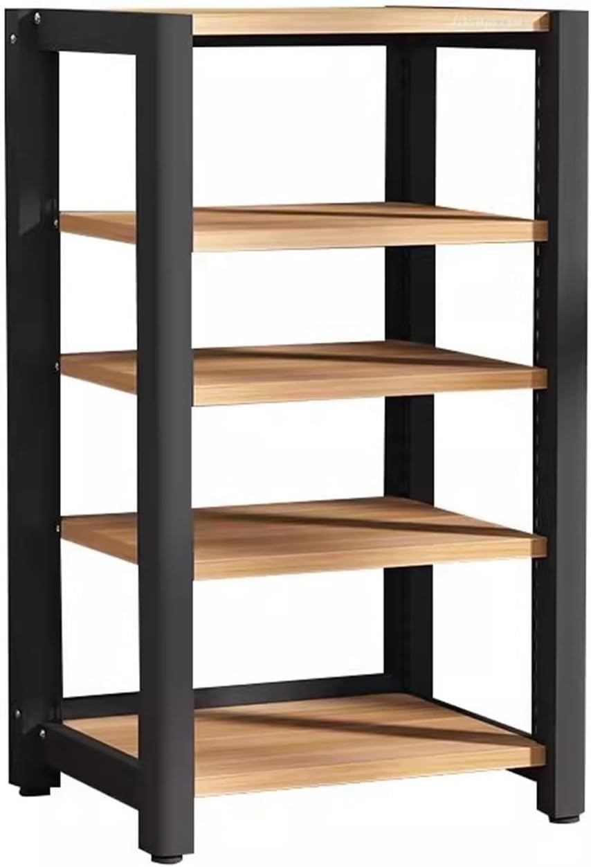 5 Tier Corner Media Storage Cabinet TV Stand