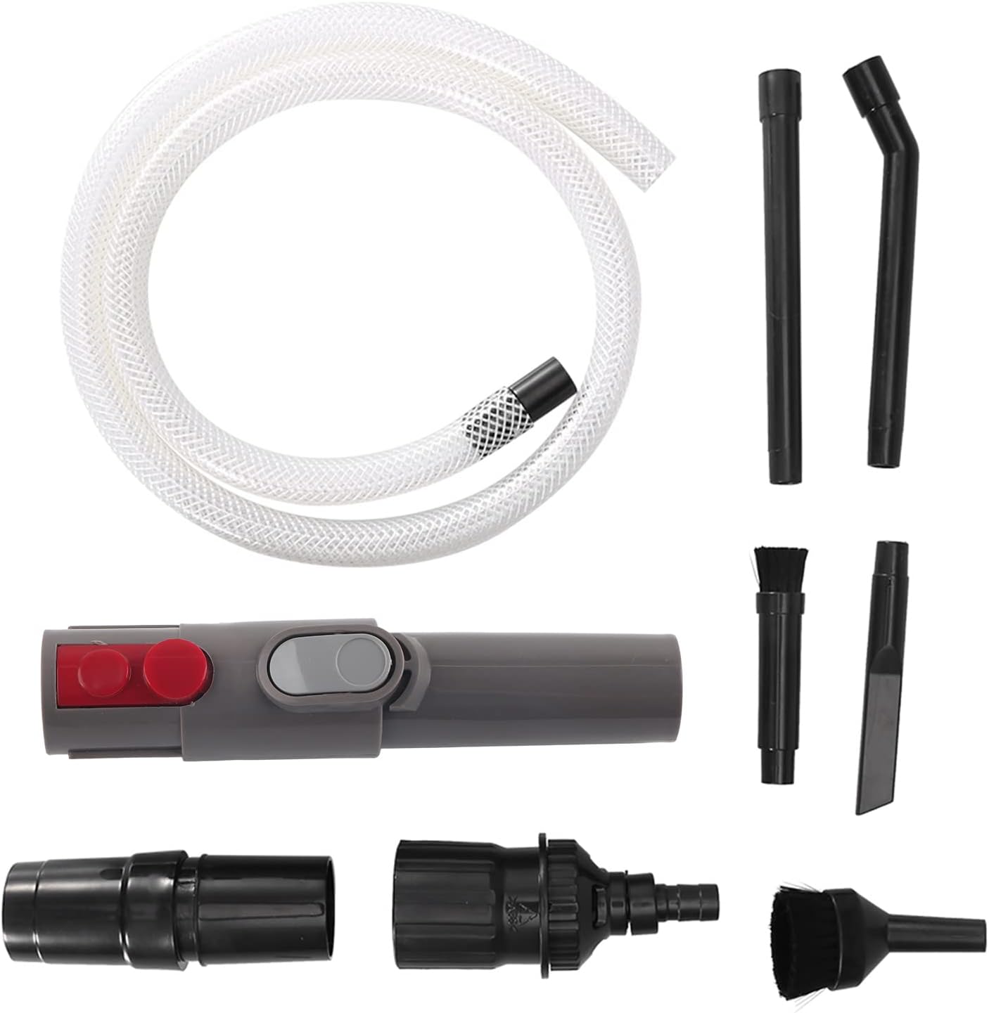 9Pcs Auto Detailing Brush Set, Mini Micro Vacuum Cleaners Adapter Tool Car Vehicle Kit Universal Vacuum Cleaner Attachments for Home, Cars