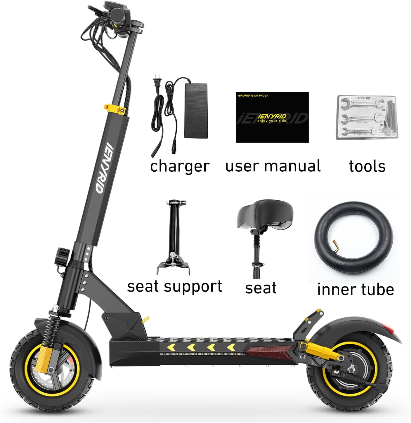 Electric Scooter for Adults with Seat, 1000W Peak Power Foldable Patineta Electrica, Commute eScooter Up to 31 Miles Long Range, 28 MPH Top Speed Motorized Kick Scooters