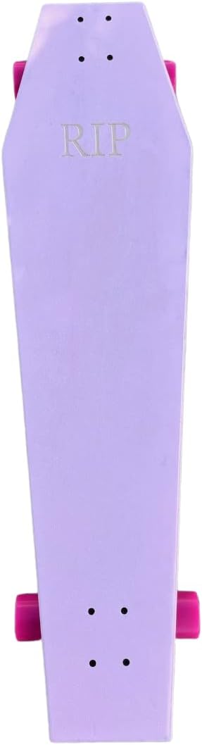 Coffin Pink Death Tarot Skateboard | Longboard | 42x12 | Coffin Croozer