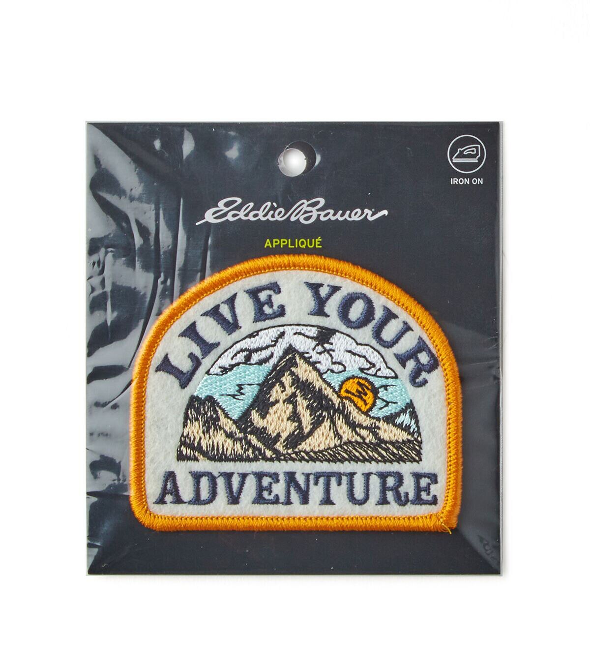 Eddie Bauer 3 Live Your Adventure Iron On Patch