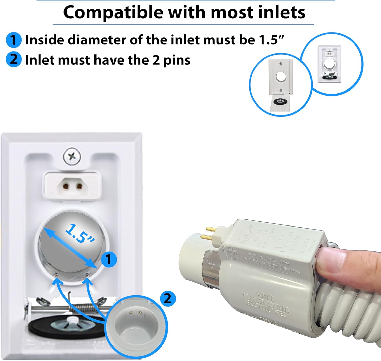 Prolux CV12000 Red Central Vacuum Cleaner Unit System Electric Hose Power Nozzle Kit 25 Year Warranty and HEPA Filtation System