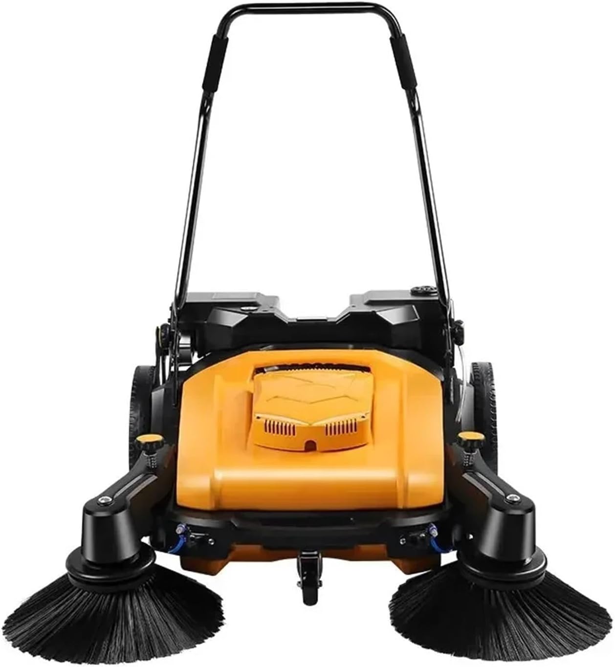 CAARLA Push Sweeper Hand Push Sweeping Machine Handheld Floor Sweeper Manual Road Sweeper with Vacuum and Water Spray(LB-HP1050A)