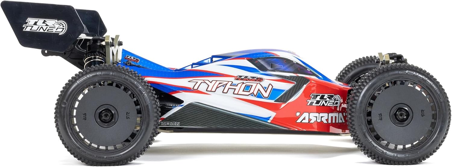 ARRMA RC Car 1/8 TLR Tuned Typhon 6S 4WD BLX Buggy RTR (Battery and Charger Not Included), Red/Blue, ARA8406, Cars, Electric Kit Other