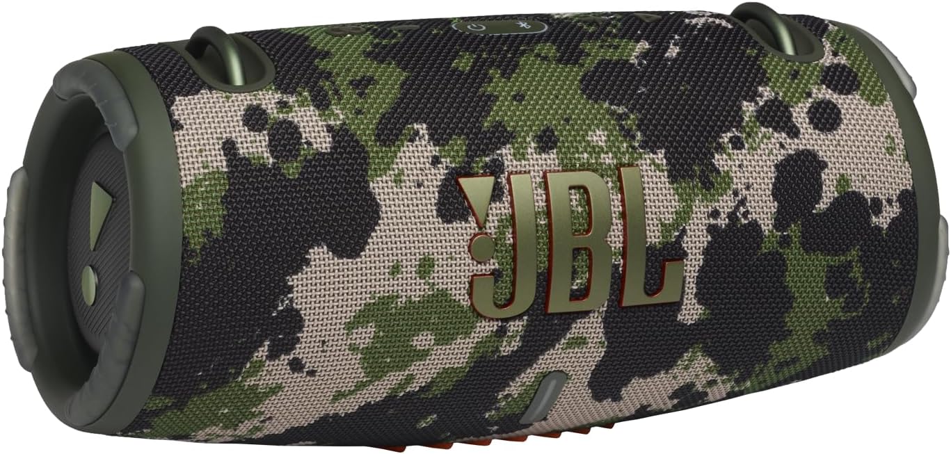 JBL Xtreme 3 - Portable Bluetooth Speaker, Powerful Sound and deep bass, IP67 Waterproof, 15 Hours of Playtime, powerbank, PartyBoost for Multi-Speaker Pairing (Camo)
