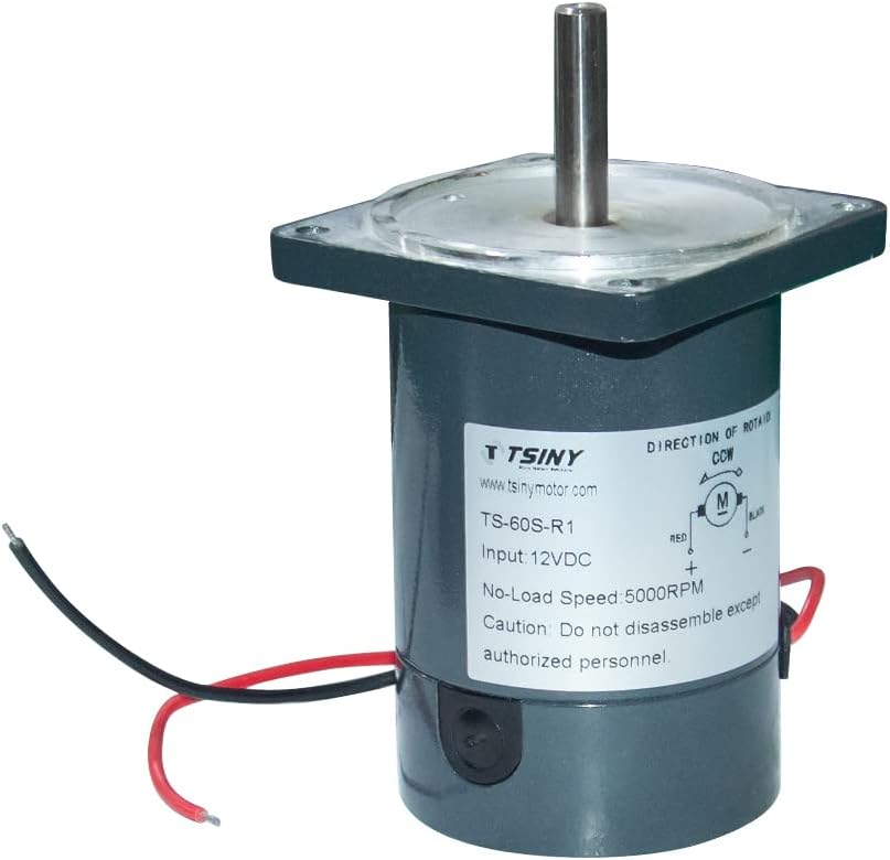 Motor DC High Speed Permanenr Magnet Motor 12V 24V Diameter 60mm Utra Mute Electric Brush Motor 2000/3000/4000/5000rpm 60RZS-RS1 - (Speed(RPM): 3000RPM/ Voltage(V): 24V)