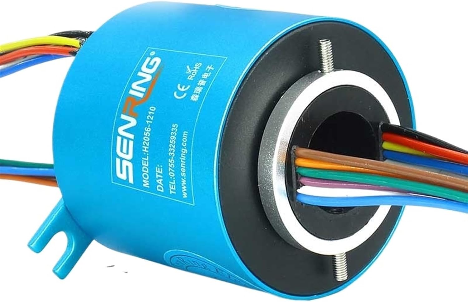Reliable Rotary Joints Slip Rings with 12wires 10A Current OD56mm Precious Gold Contacts Material