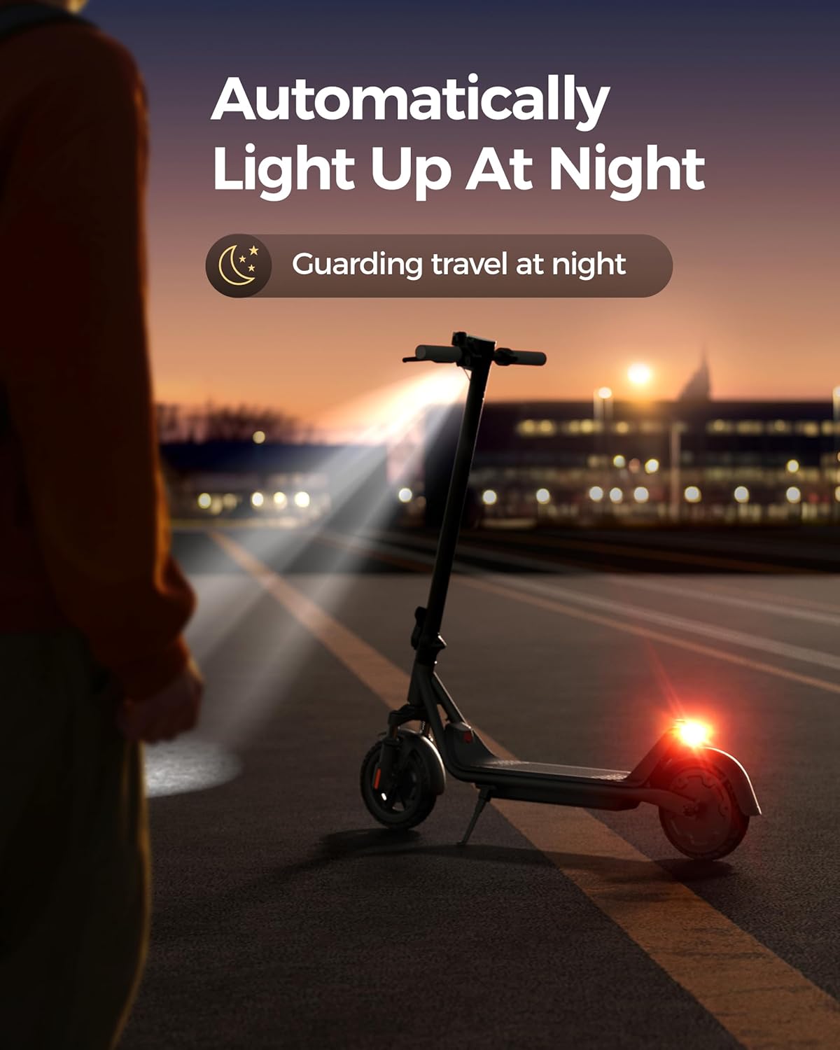 Electric Scooter for Adults, 300W Motor Up to 15.5 MPH, 8.5