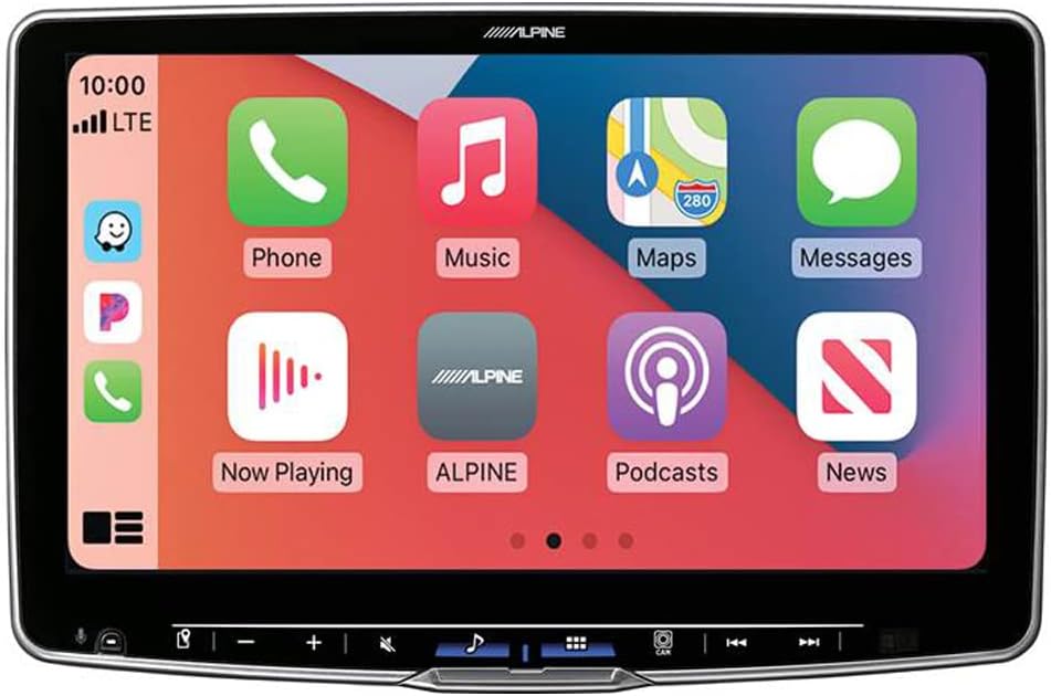Alpine Halo11 ILX-F511 11 Inch Digital Multimedia Receiver with Alpine KTP-445A Power Pack Compact Upgrade Amplifier