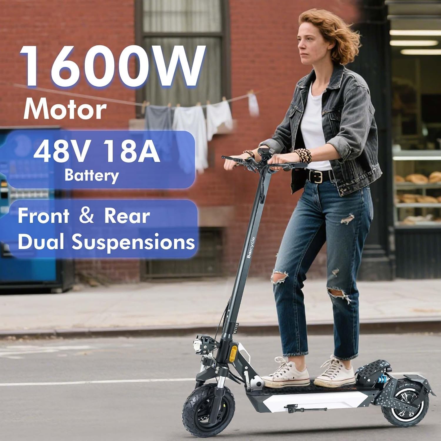 Electric Scooter Adults,1600W Fast Scooter,36 MPH Top Speed & 40 Miles Long Rang,10