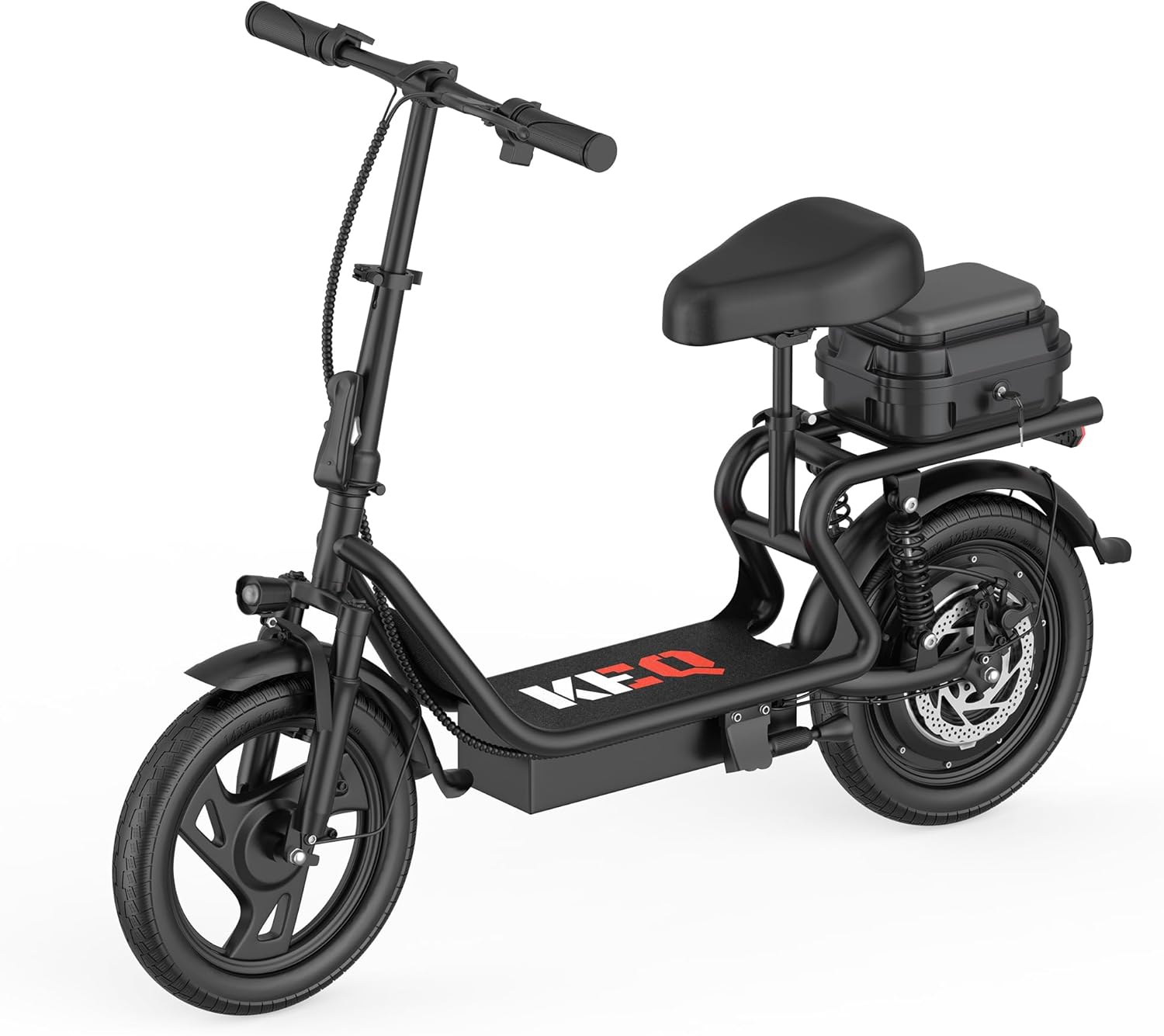 KEQ Electric Scooter Adults with Seat, 48V 22.5AH Foldable Escooter 14