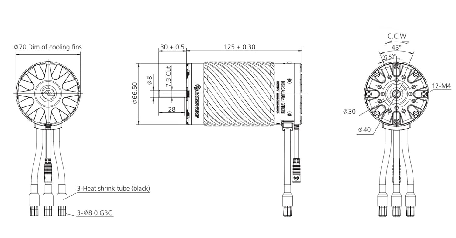 HOBBYWING Ezrun MAX Brushless Motor (70125)