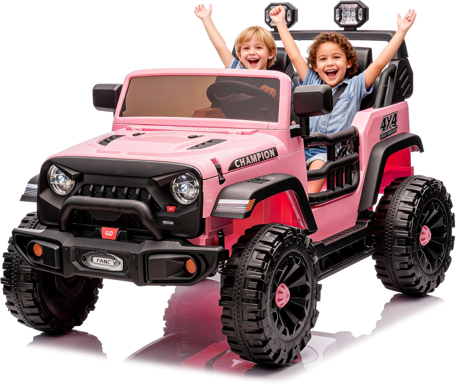 24V Ride On Vehicle, 2-Seater Electric Jeep with 400W Dual Motors, 31