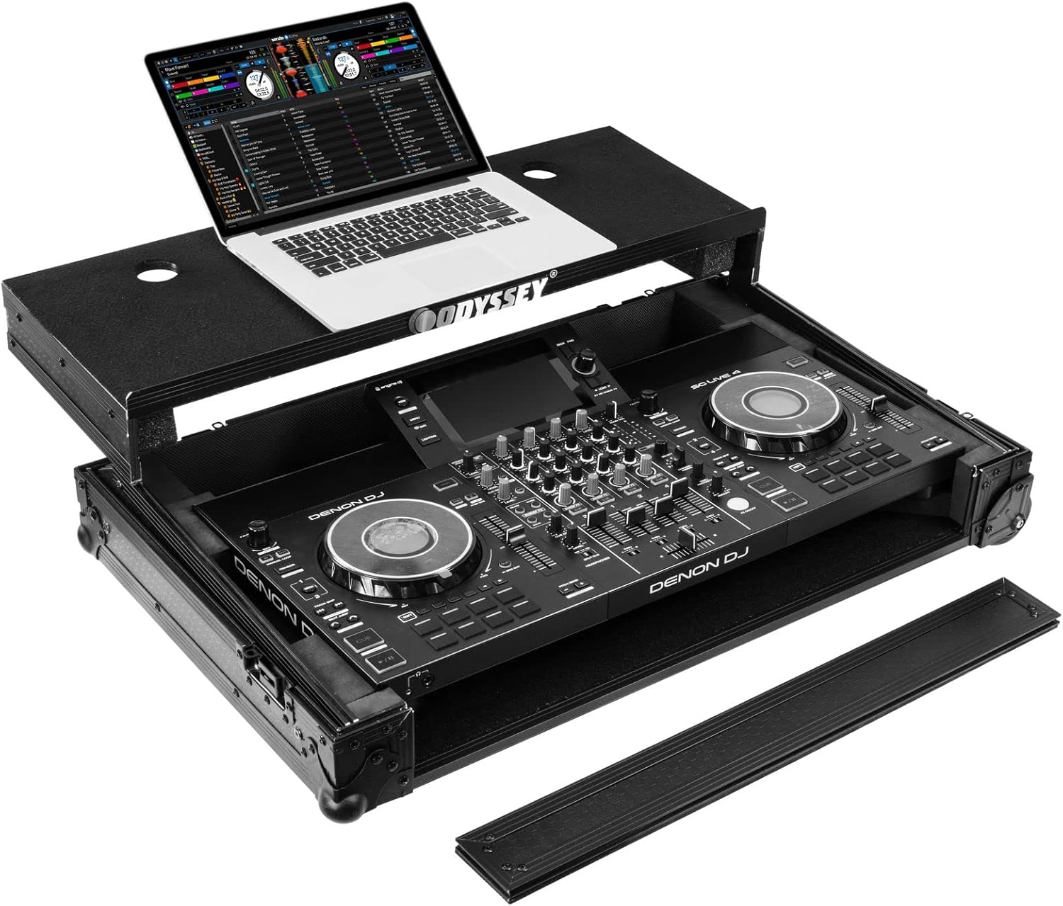Denon DJ SC LIVE 4 I-Board Flight Case with Glide Style Laptop Platform