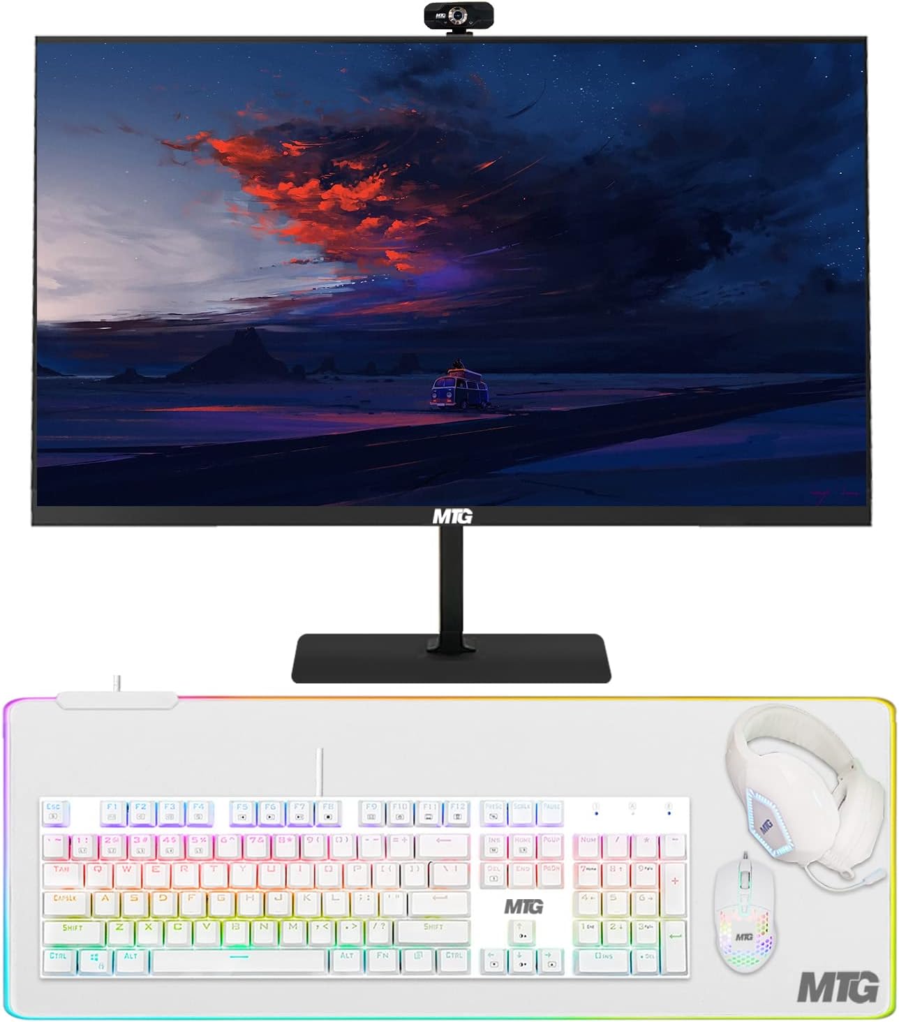 TechMagnet All in one Desktop Computer,Cheetah 6,Intel Core i5 8th Gen,16GB DDR3,1TB SSD,New 22 inch LED,MTG Gaming Kit with Webcam,USB Wi-Fi,Windows 11(Renewed)