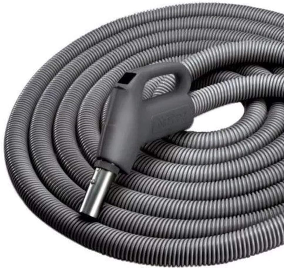 Broan-NuTone CH515 Current-Carrying Crush-Proof Central Vacuum Hose with Swivel Handle, 30' Long, 1.38