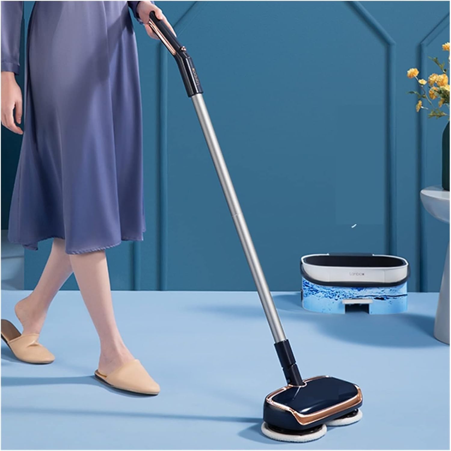 A1DFDFGOQSFG Steam Cleaner Steam Mop Household Multifunctional High Temperature Sterilization and Decontamination Electric Mopping Machine