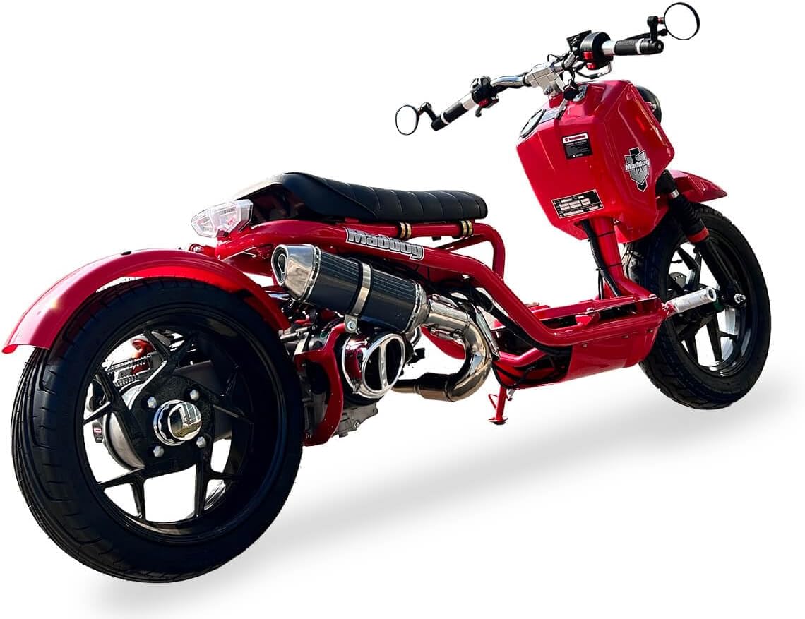 ICEBEAR MADDOG Generation 5 50CC Moped Scooter | PMZ50-22 GEN V (RED)