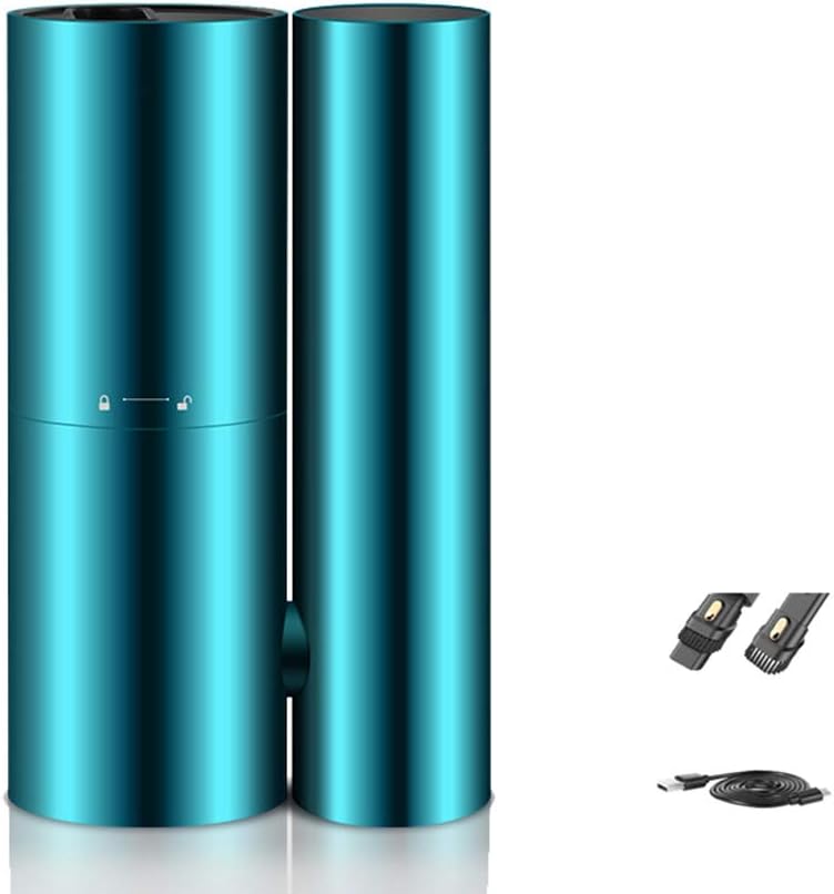 Handheld Vacuum Cleaner Cordless, Wet Dry Portable Vacuum Cleaner with 2 in 1 Brush Head and Rotating Folding Handle, Car Vacuum Cleaner for Floor Carpet Pet Hair Car,Bl