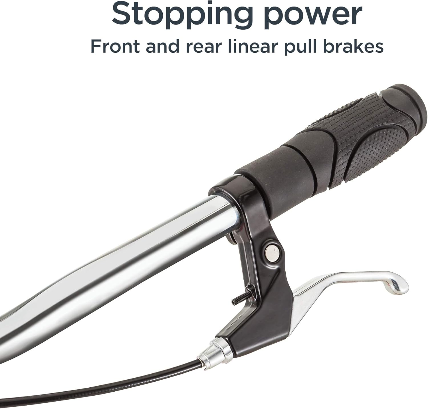 Schwinn Shuffle or Shuffle Deluxe Adult Kick Scooter, 26 Inch Front Wheel & 20 Inch Rear Wheel, Smooth Ride, Durable Steel Frame, Fenders, Front & Rear Linear Pull Brakes, Two Wheel Scooter for Adults