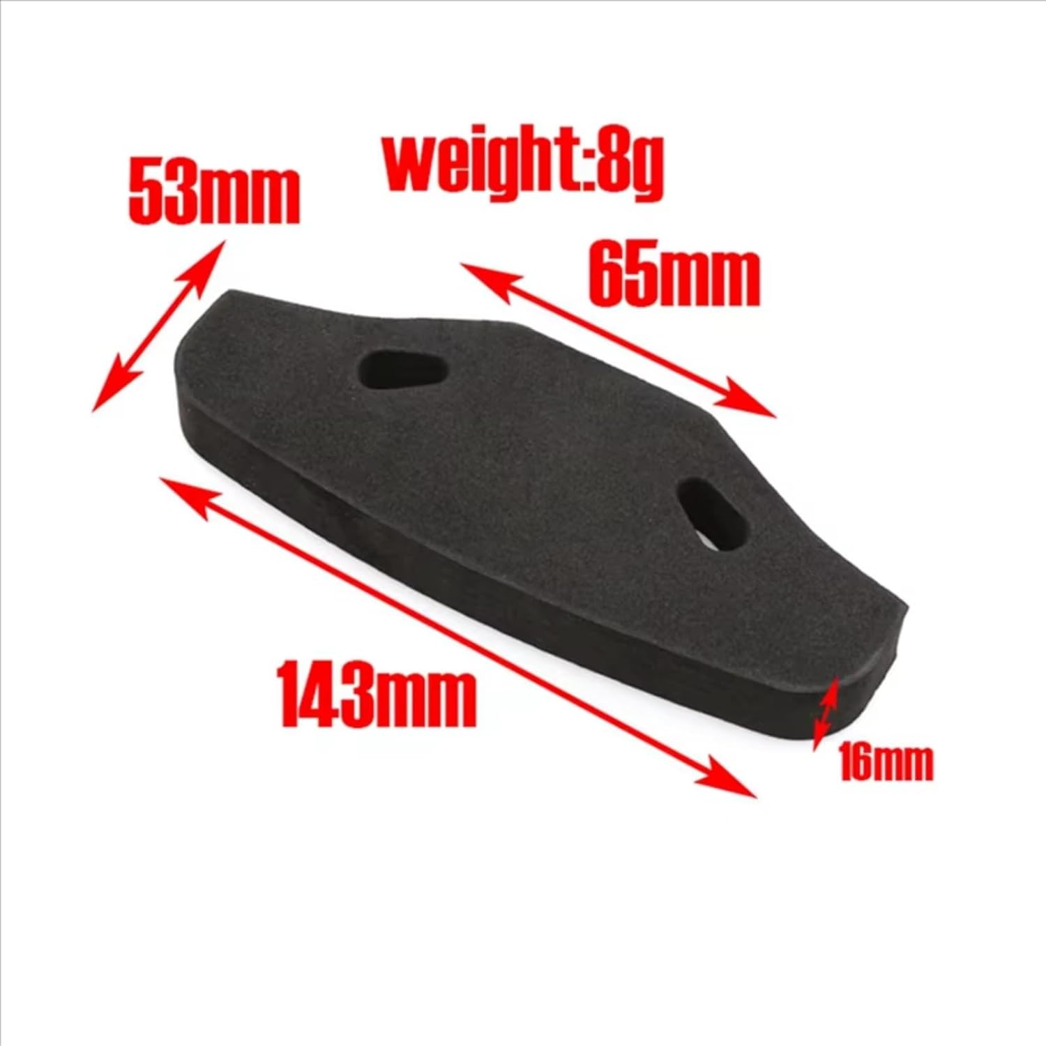 RC Accessories For Tamiya For TT-01 For TT-02 MA68T 1/10 RC Car 4X Front Bumper Sponge Foam Upgrade Parts Spare Accessories Black