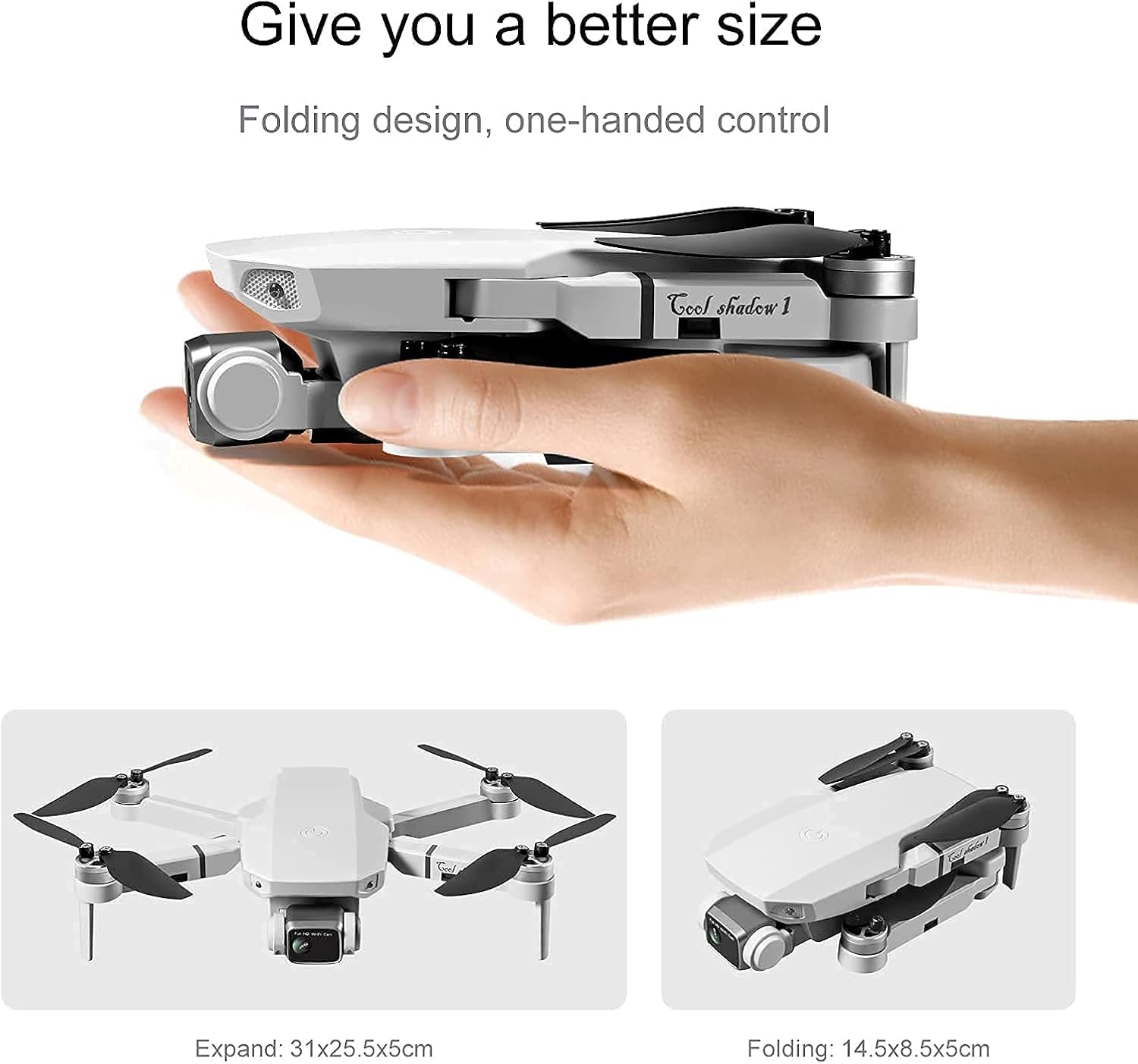 Foldable RC Quadcopter GPS Drone for Adults 4K UHD 90° ESC Camera 28 Minutes Flight Time Brushless Motors Including Carrying Case (One Battery) (3 Batteries)