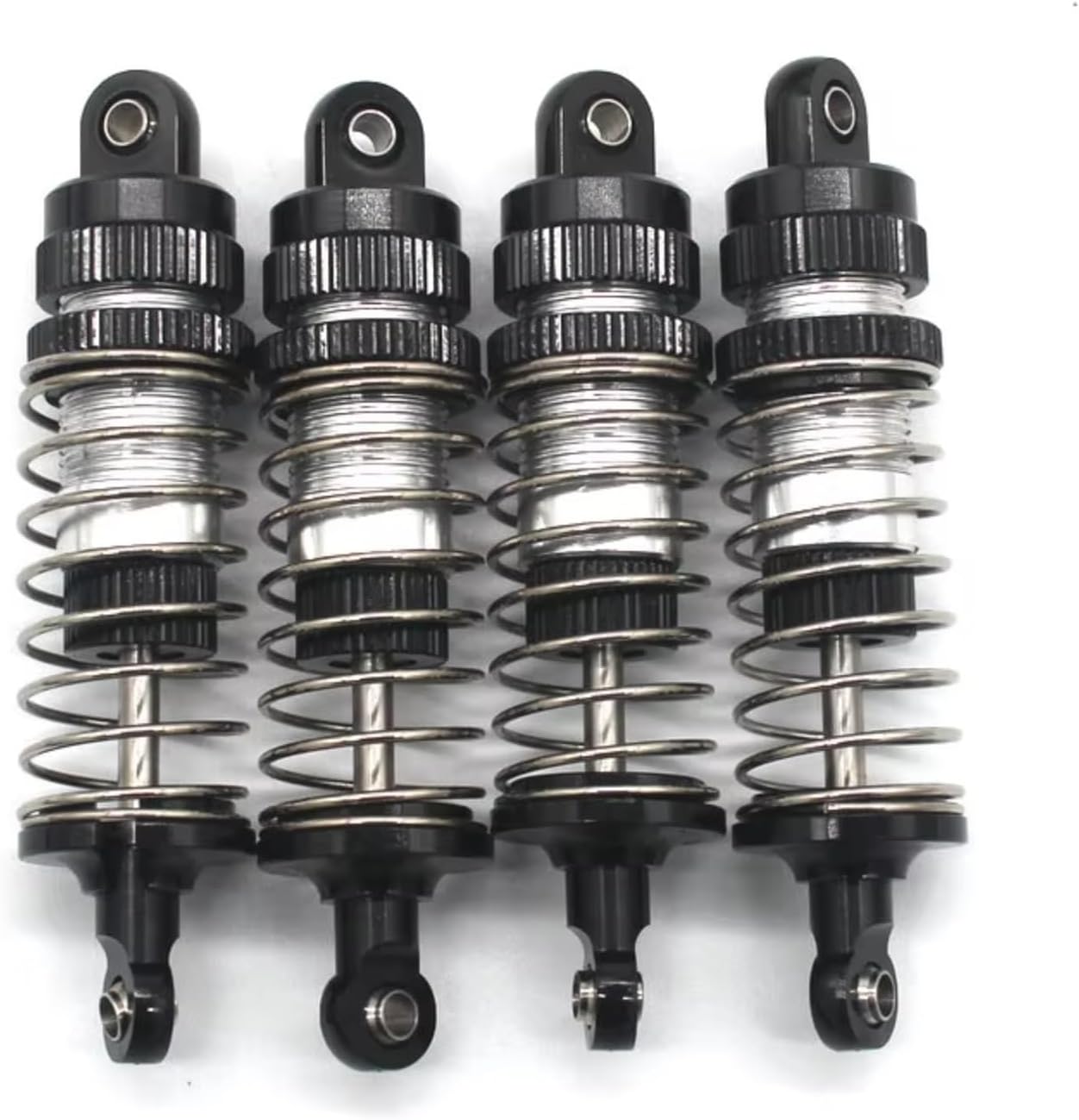 Rc Repairs Parts For ZD For Racing MT16 BX12 X12S Jiusi PT14R Remote Control Rc Car Metal Parts Hydraulic Shock Absorber Components(Black)