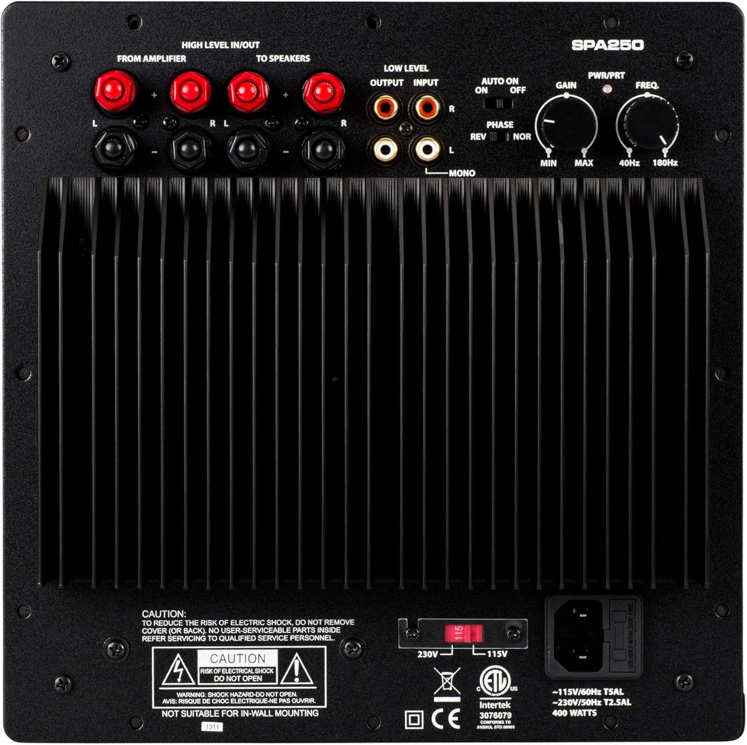 Dayton Audio SPA250 250 Watt Subwoofer Plate Amplifier