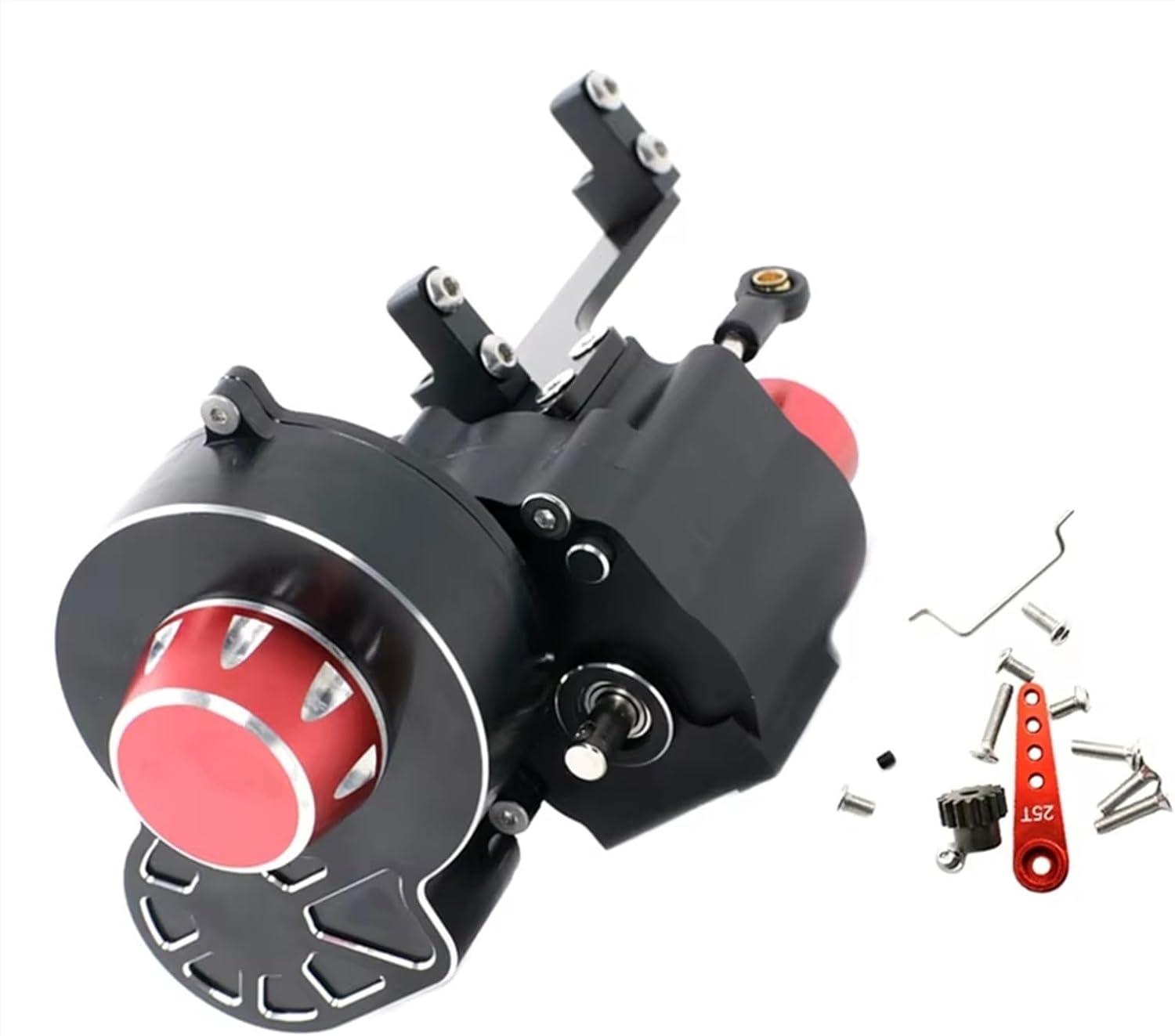 Compatible with Axial for SCX10 II III 1/10 RC Crawler Car Upgrades Parts Accessories Metal 2 for Speed Shiftable Transmission Gearbox RC Car Parts