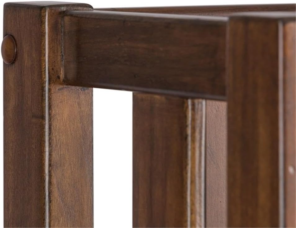 Pemberly Row Traditional Wood Bookcase in Brown