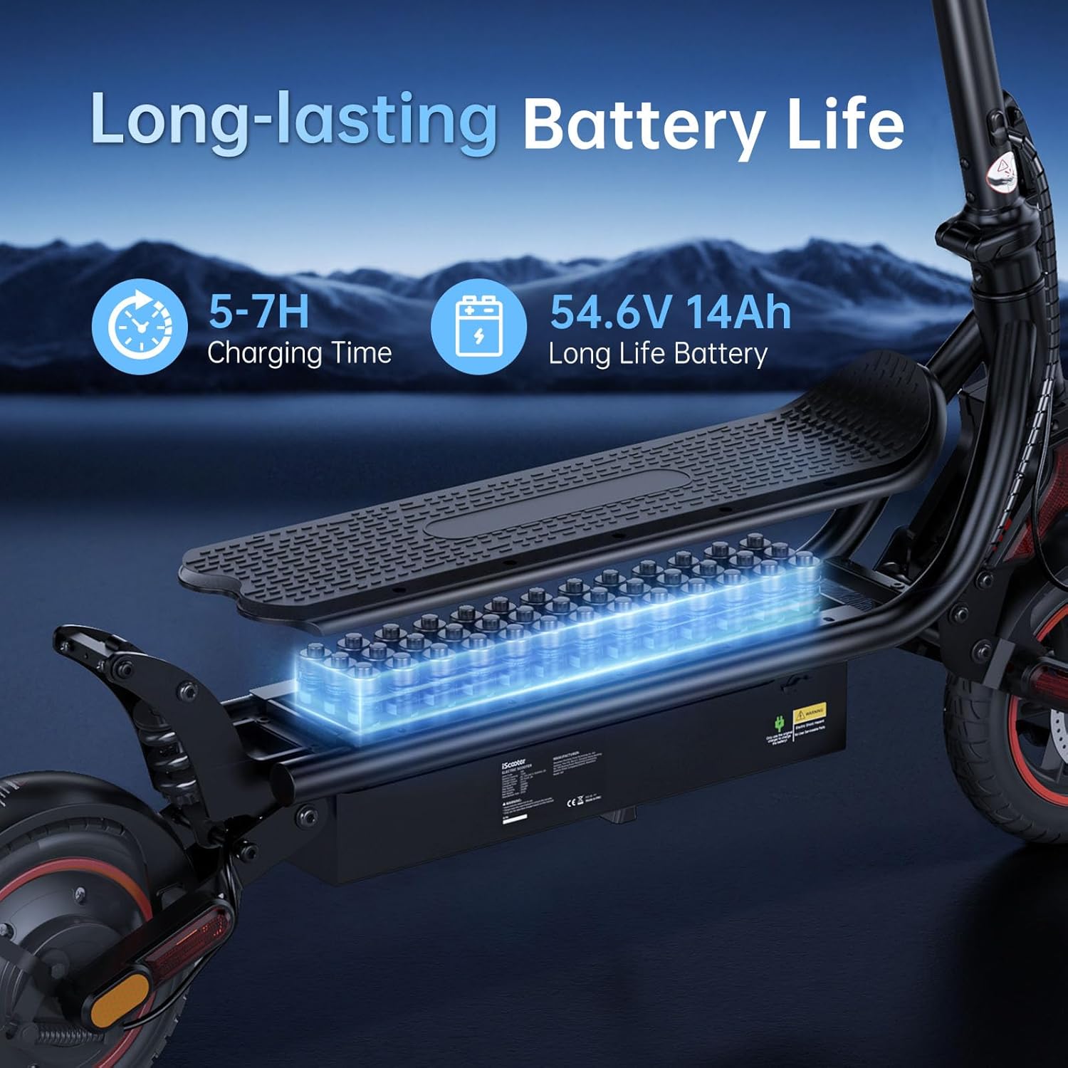 Electric Scooter for Adults, 1000W Peak Motor, 25 MPH, 28 Miles Long Range, 9.3