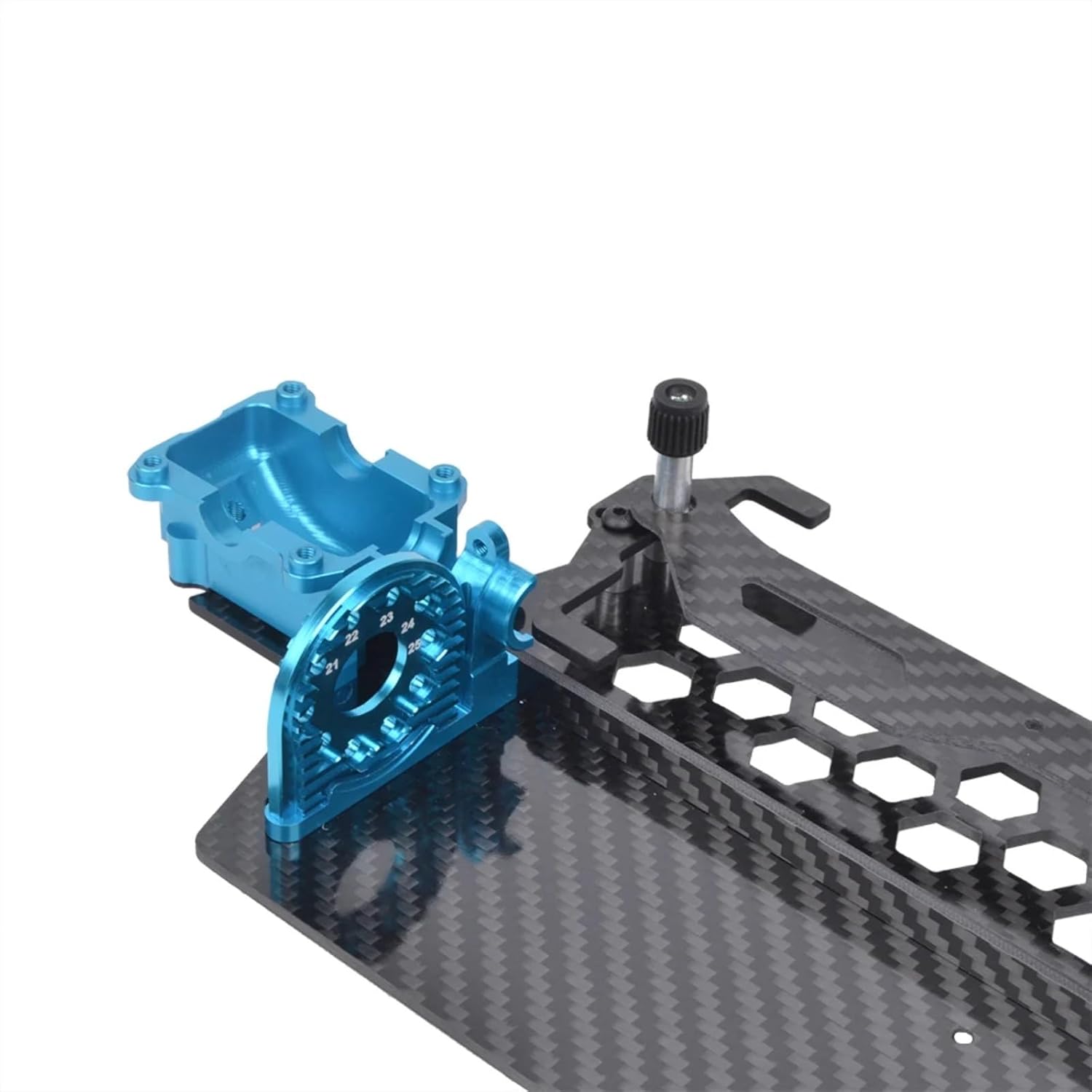 RC Car Frame Parts for Tamiya for TT-02B MS TT-02BR Chassis Carbon Lower Deck W/Diff Case Rc Car Parts Accessories Upgrades Replacement and Repair