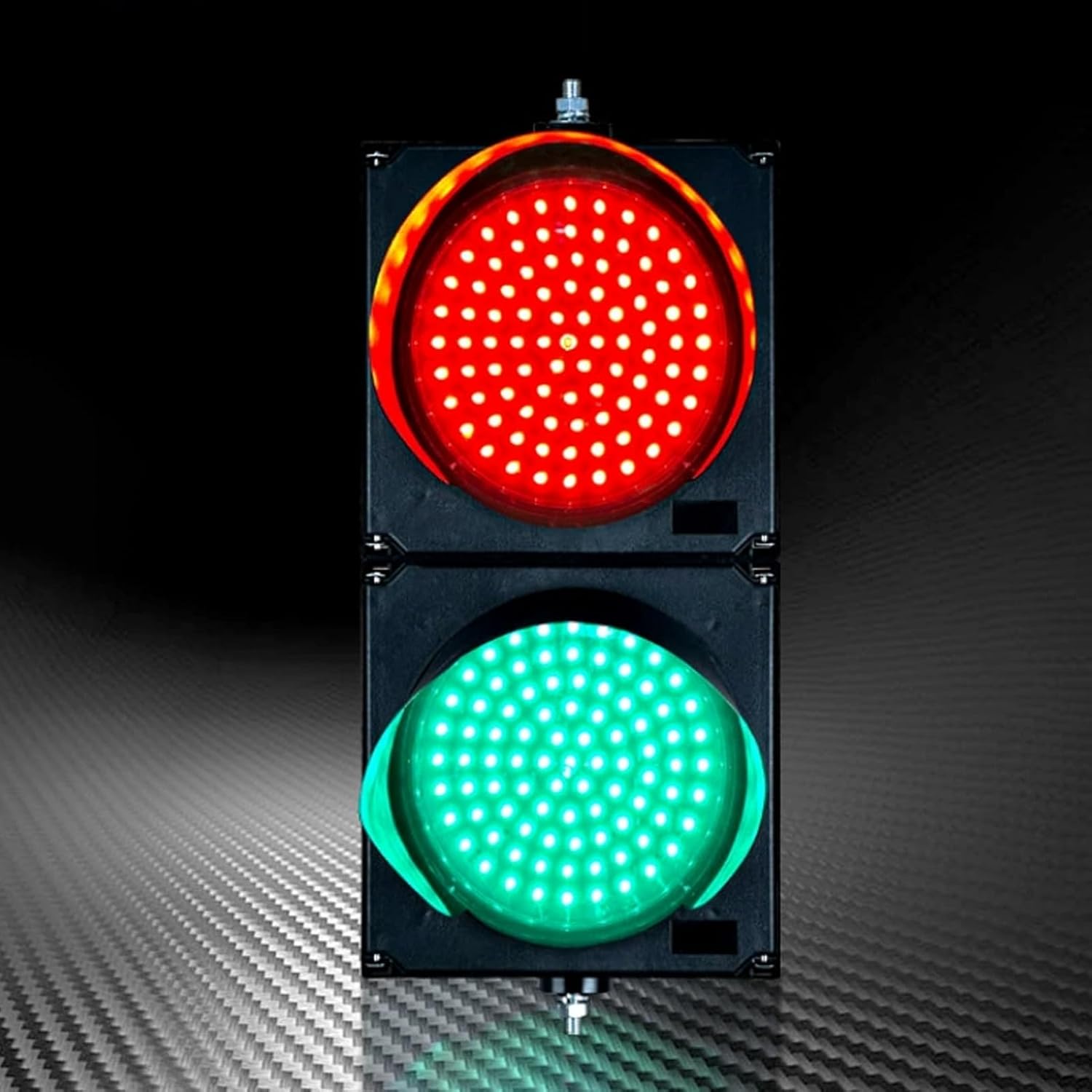 200mm(8inch) Traffic Light, Industrial LED Traffic Stop Light, Red/Green Stop and Go Light, Traffic Signal Light, Dock Bay Indicator Warning Light, PC Housing,Easy to Install