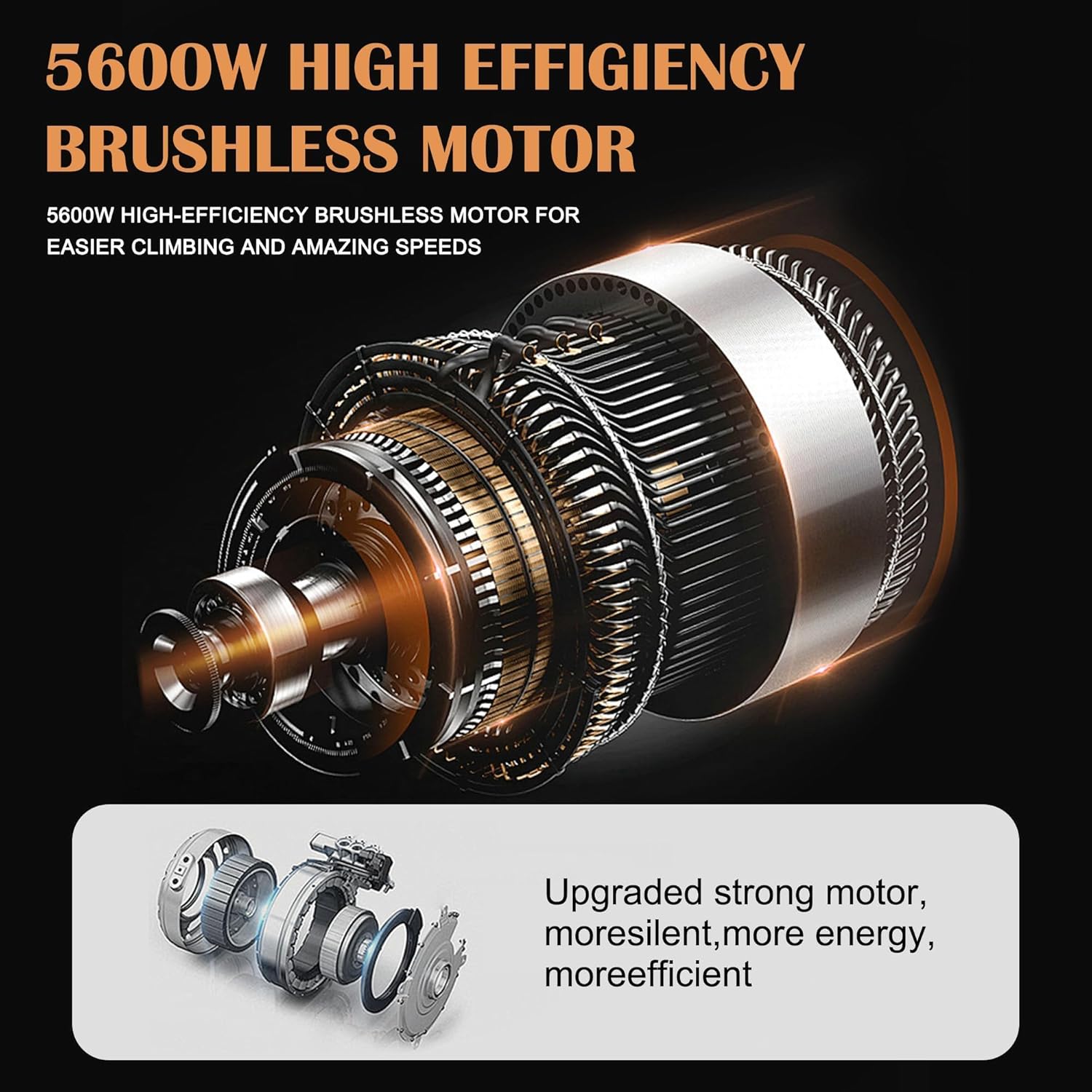 DOF 60V 27AH Electric Scooter for Adults, 5600W Dual Motor Commuter with 50MPH Speed & 40 Miles Range,11