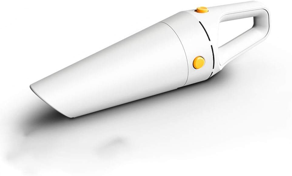 QERMXYRI Portable Handheld Vacuum, Hand Vacuum Cordless with Powerful Cyclonic Suction, USB Rechargeable,Car Home Wireless Hand-held Vacuum Cleaner(White)