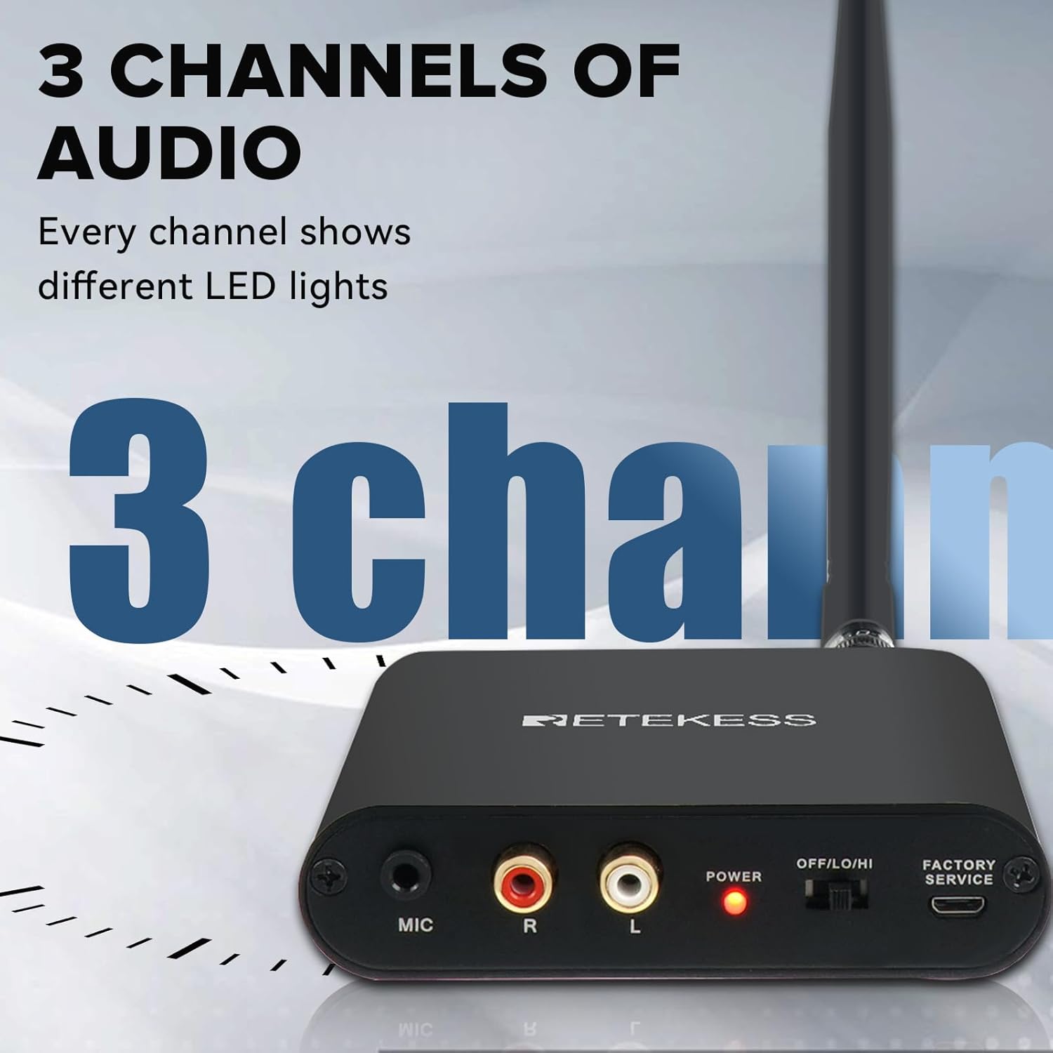 Retekess TA003 Silent Disco Headphone System,Wireless Silent Disco LED Light Headphones, Stereo and HiFi Sound, Silent Party Headphones for Music Events, Bar, Silent Conference (30 Pack)