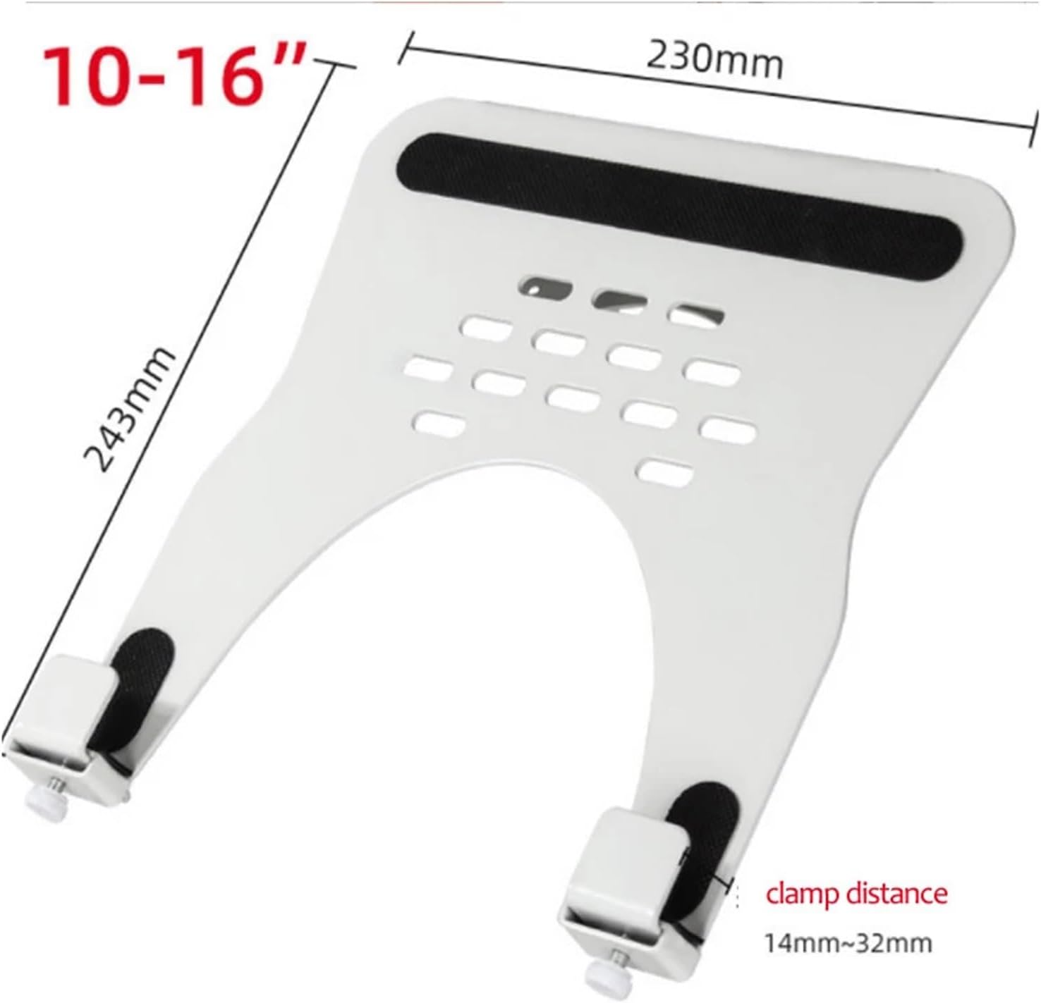 DL-GM112-LP1 Full Motion Aluminum Gas Spring Dual Arm Laptop Desktop Stand Rotating Grommet Clamp Laptop Tray(For 0-120mm desk)