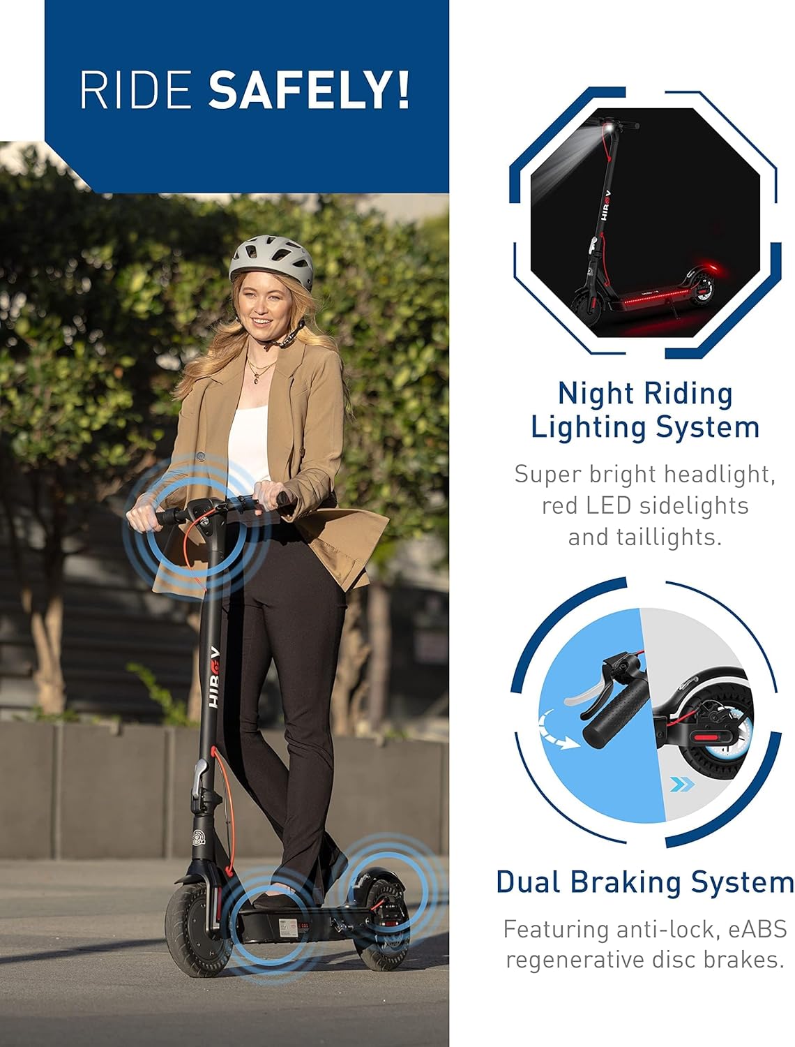 Hiboy KS4 Pro Electric Scooter, 500W Motor (750W Peak), 10